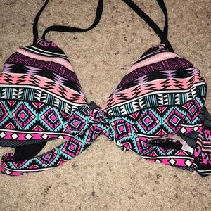 Aztec colorful bikini top